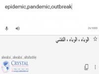 Difference between Outbreak, Epidemic and Pandemic: 